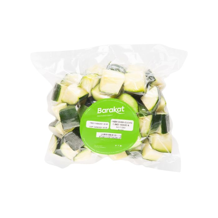 Zucchini Green cubes Fresh 20mm 350g_0