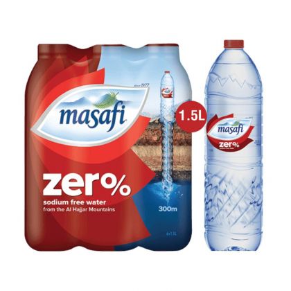 Masafi Zero Sodium Water 1.5L x 6