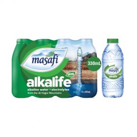 Masafi Alkalife Alkaline Water 330ml x Pack of 12