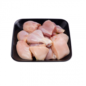 Fresh Organic Chicken Without Skin Small Cubes 1000-1300g
