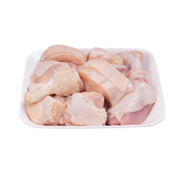 Fresh Organic Chicken With Skin Small Cubes 1000-1300g