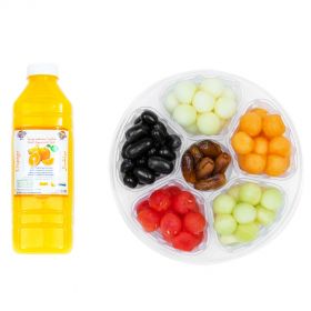 Fruit Marbles & Dates 865g & 1L Orange Juice