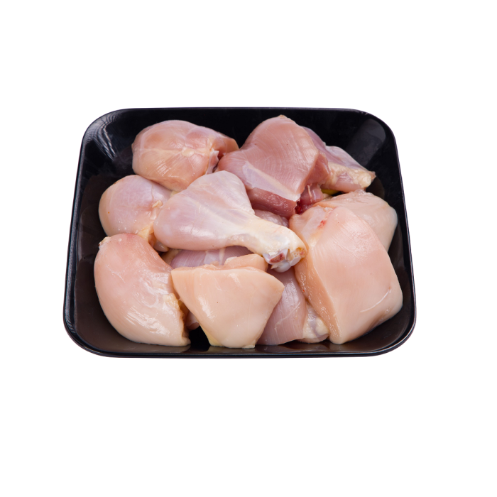 Fresh Chicken Without Skin Small Cubes 850-900g_0