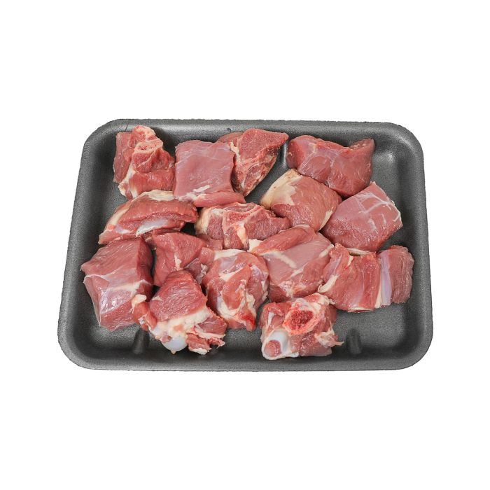 عظم لحم فخذ ضأن هندي طازج مكعبات صغيرة 1200غ_0
