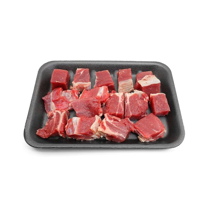 Fresh Pakistan Beef With Bone Medium Cubes 250g_0