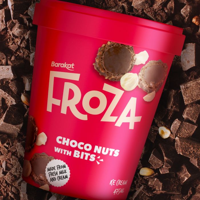 Froza Premium Chocolate Nut Crunch Ice cream with Bits 475ml_1