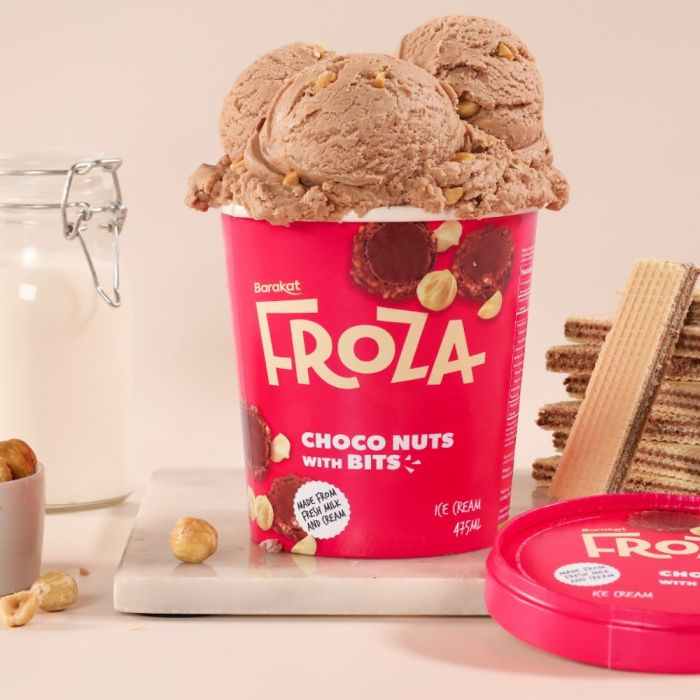 Froza Premium Chocolate Nut Crunch Ice cream with Bits 475ml_0
