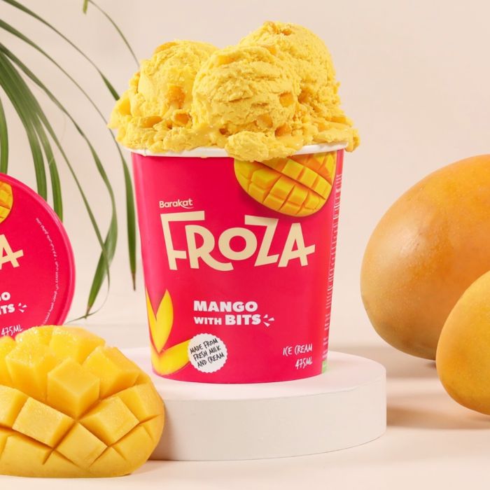 Froza Premium Mango Ice cream with Bits 475ml_0