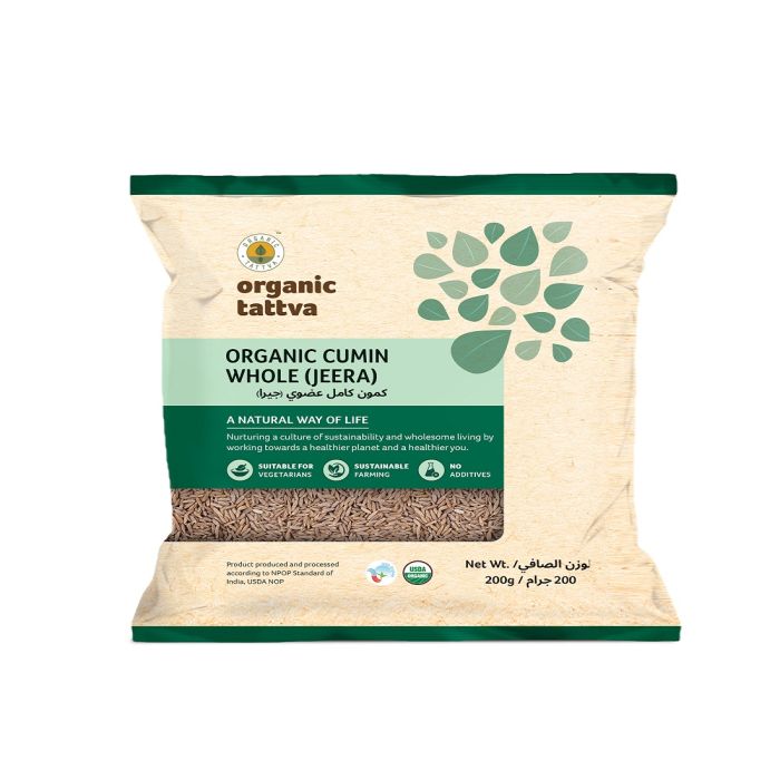 Organic Tattva Organic Cumin//Jeera Whole  200g_0