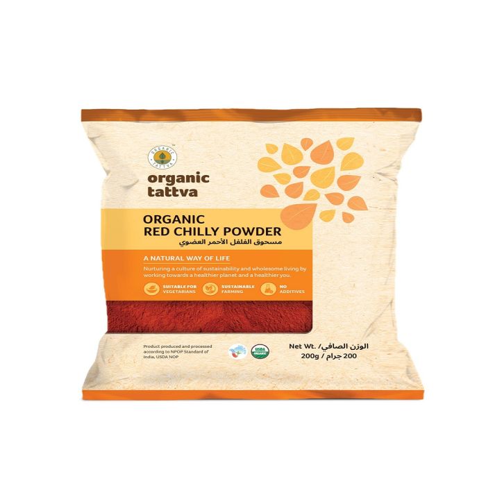 Organic Tattva Organic Red Chilly Powder 200g_0