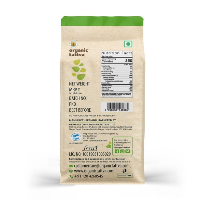 Organic Tattva Organic Roasted Chana Dal 500g_1