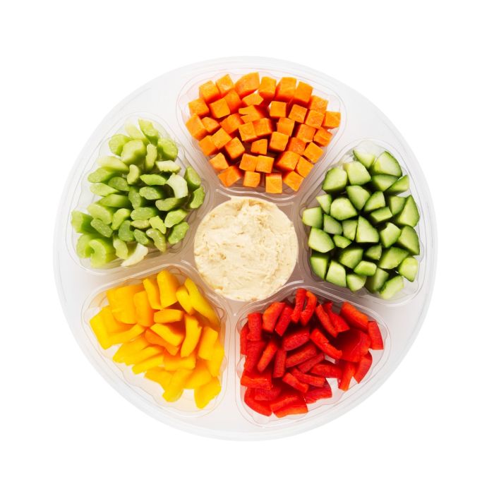 Vegetable Crudites Platter with Hummus Dip 1.5Kg_0