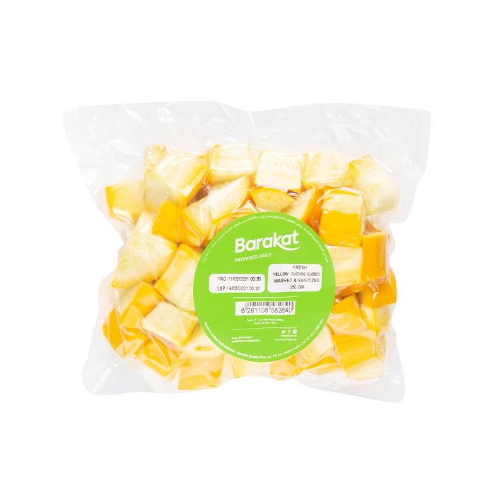 Zucchini Yellow cubes Fresh 20mm 350g_0
